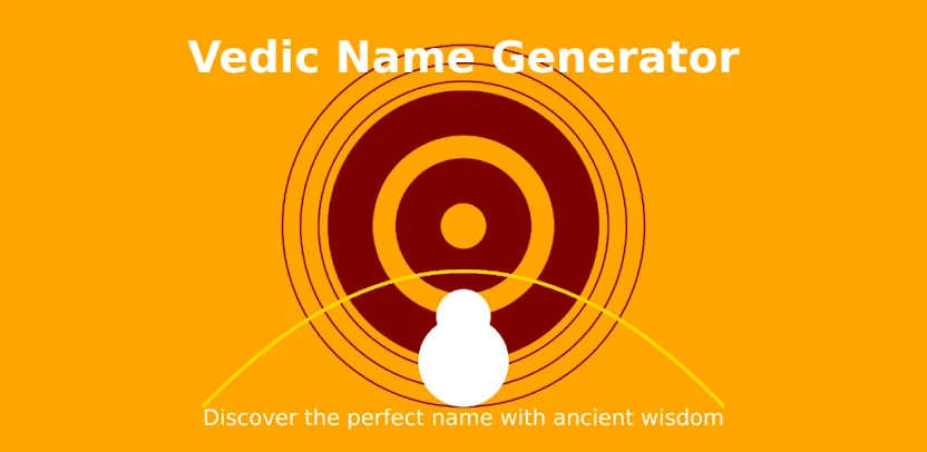 Vedic Name Generator App Feature Graphic